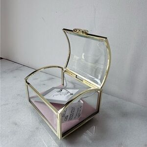 Gold and Glass Jewelry Box